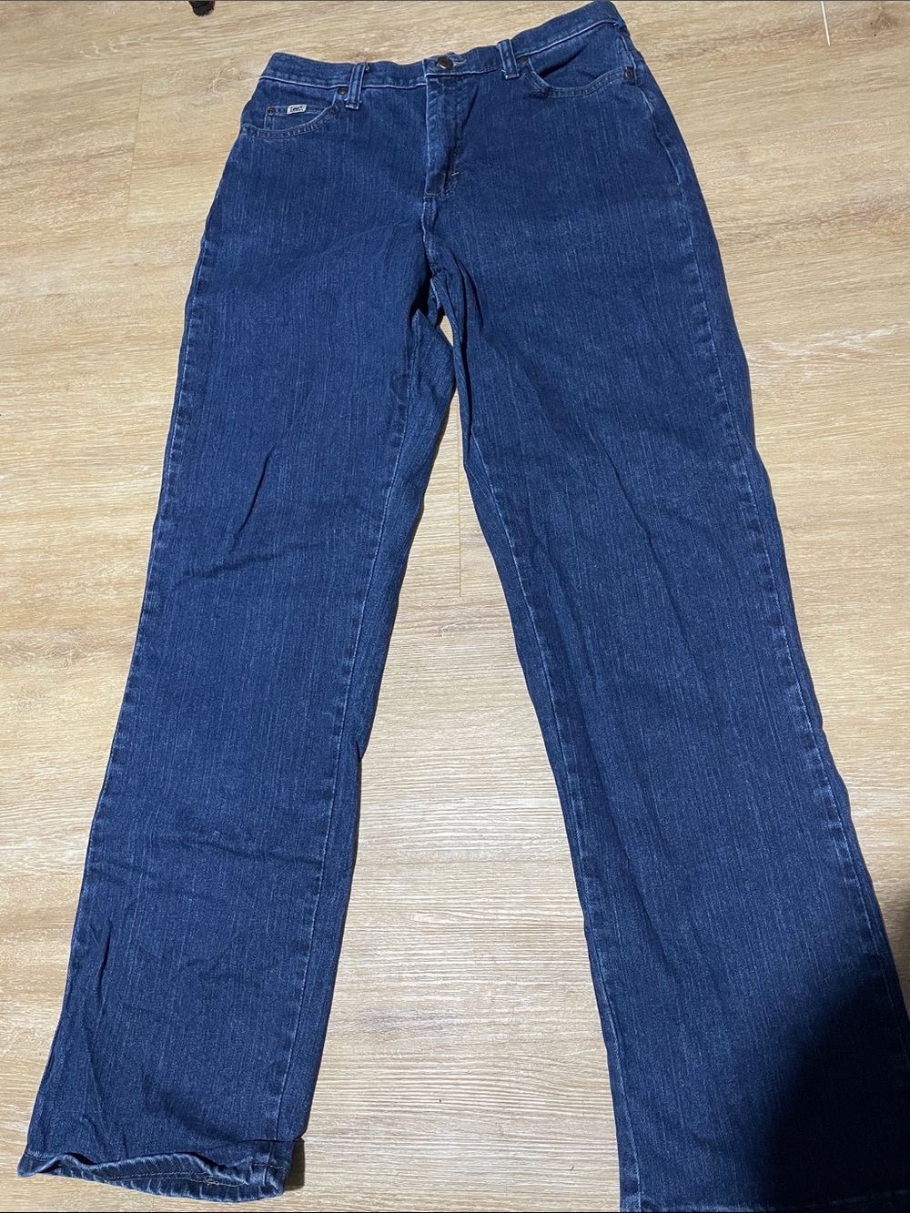 Lee Women's Dark Blue Flare Jeans Wide Leg